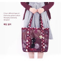 OEM Cheap Handbags Printed Pattern Custom Canvas Tote Beach Bag Handbags Custom Logo Beach Bag